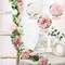 2 Pack 5.9 FT Artificial Flower Garland with Butterflies Fake Rose Garland - Dusty Pink